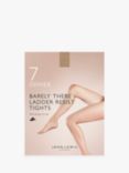 John Lewis & Partners 7 Denier Barely There Ladder Resist Non-Slip Tights, Pack of 1