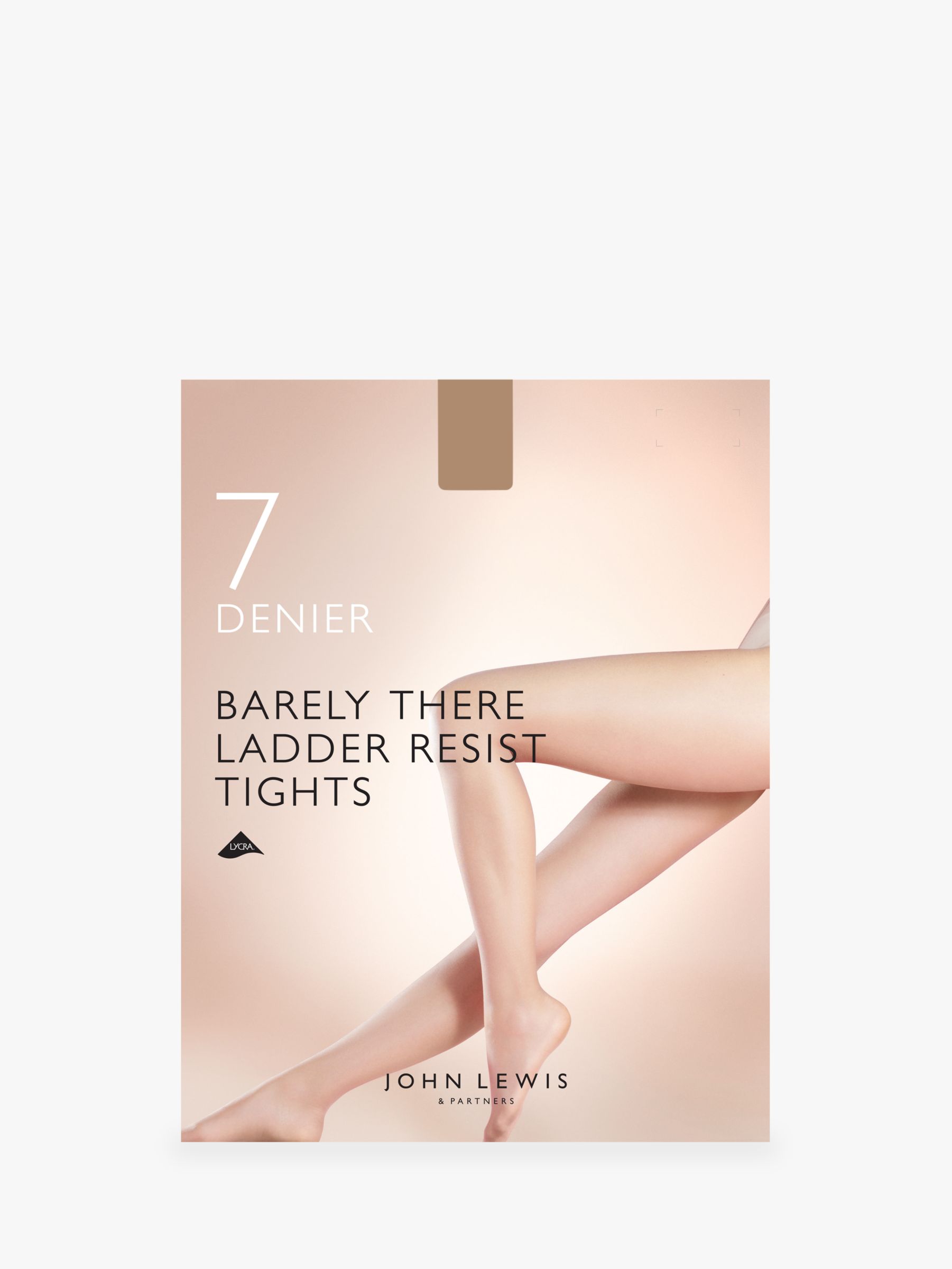 John Lewis XL 7 Denier Expresso New Natural Skintone Colour Barely There Tights