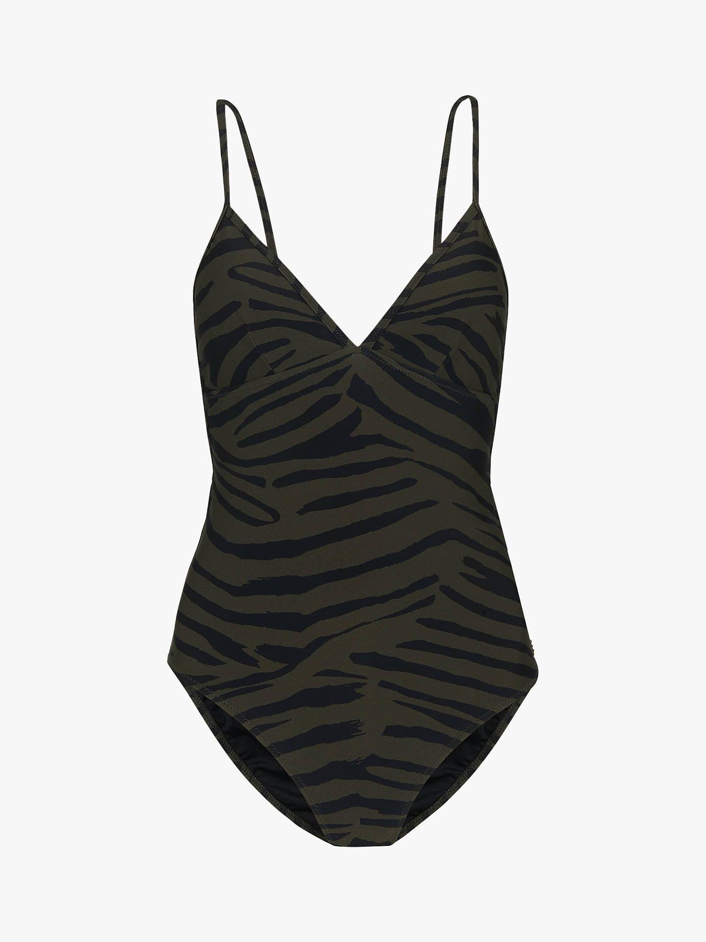 Whistles Zebra Print Swimsuit, Multi at John Lewis & Partners