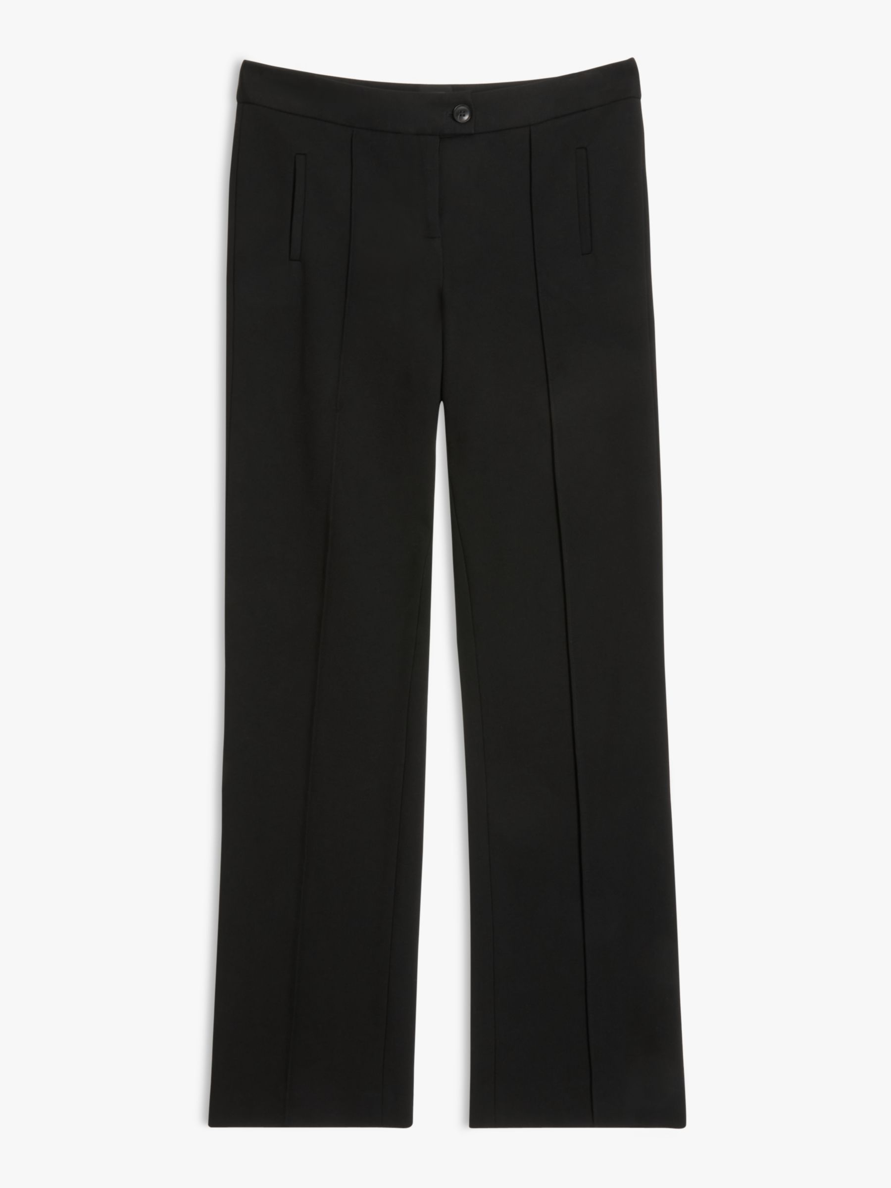 John Lewis & Partners Ponte Tailored Trousers, Black