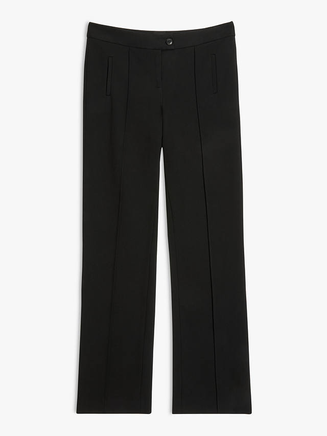 John Lewis & Partners Ponte Tailored Trousers, Black at John Lewis ...