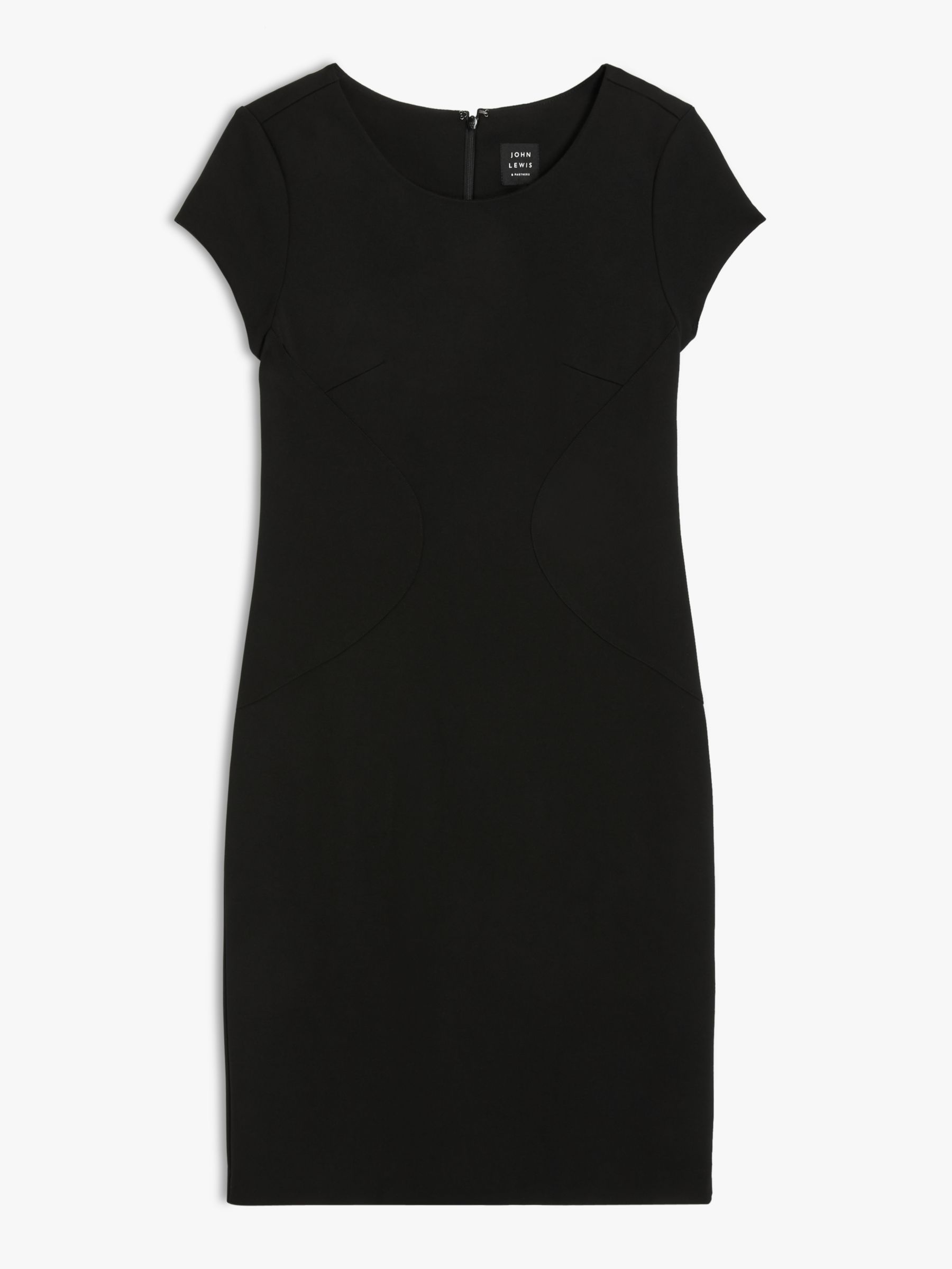John Lewis & Partners Taylor Cap Sleeve Ponte Dress, Black