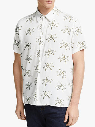 Kin Palm Print Shirt, White