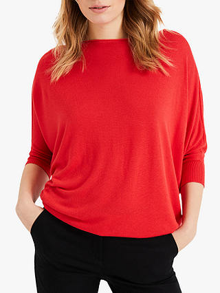 Phase Eight Becca Batwing Jumper, Tomato
