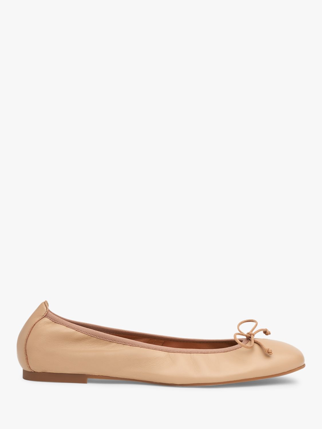 L.K.Bennett Trilly Flat Pumps, Natural Leather at John Lewis & Partners