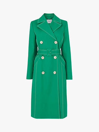 L.K.Bennett Kaylee Trench Coat, Green