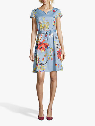 Betty Barclay Floral Shift Dress, Blue/Red