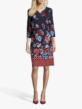 Betty Barclay Embellished Floral Dress, Multi