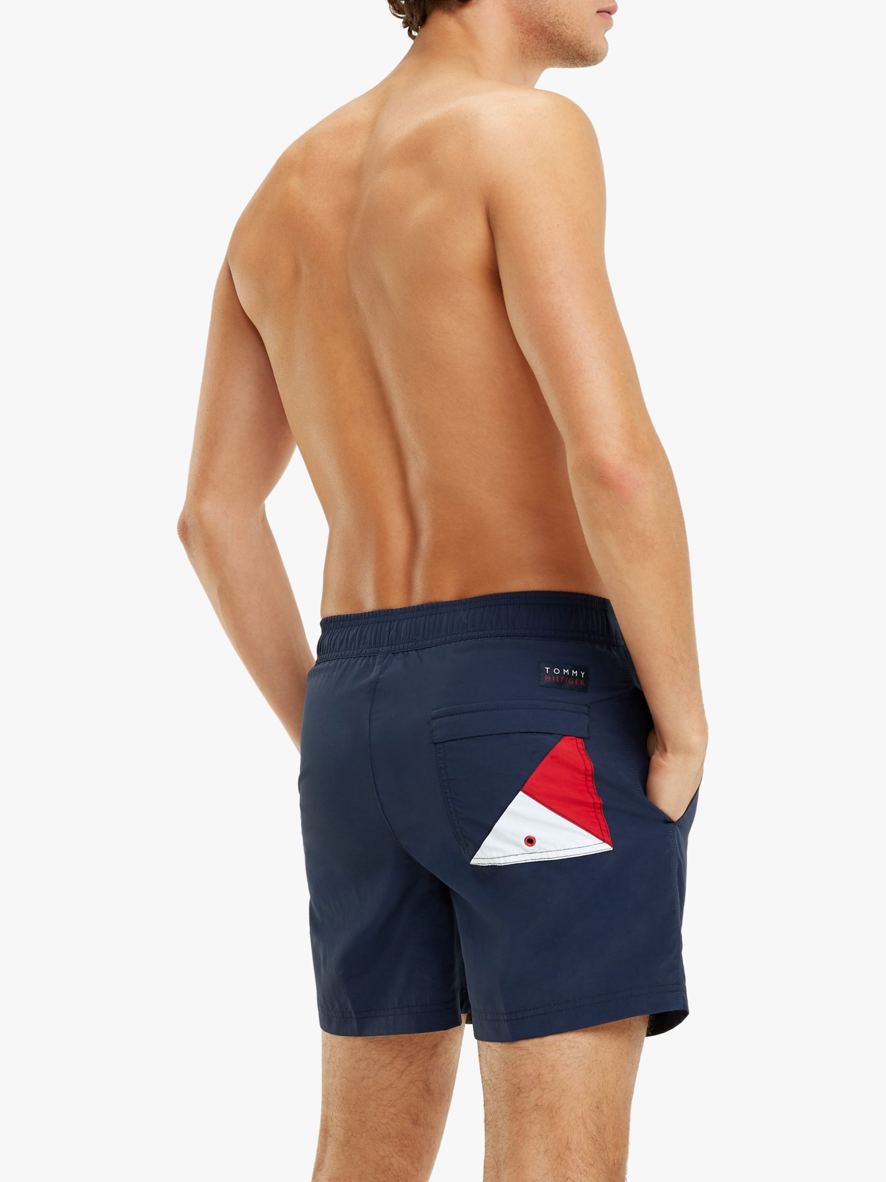 tommy hilfiger navy swim shorts
