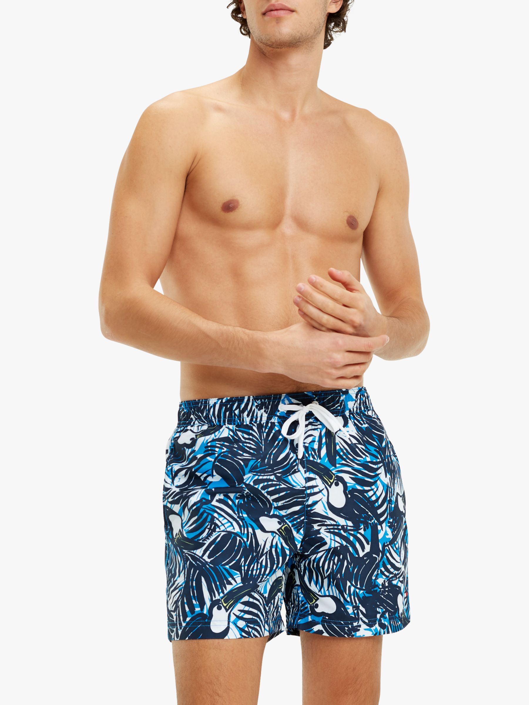 Tommy Hilfiger Toucan Print Swim Shorts, Aracari Toucan Blue Aster