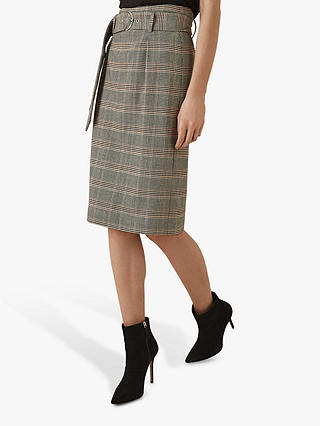 Reiss Connie Checked Skirt, Multi