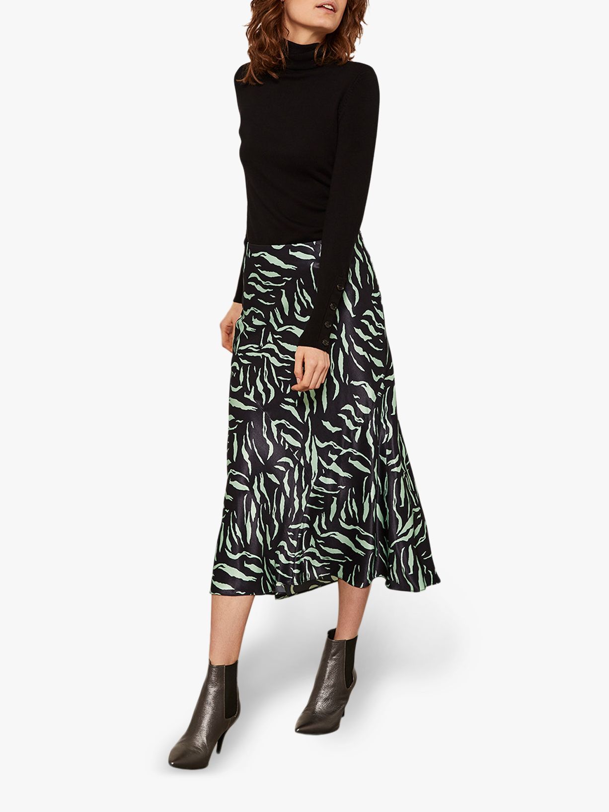 mint velvet midi skirt