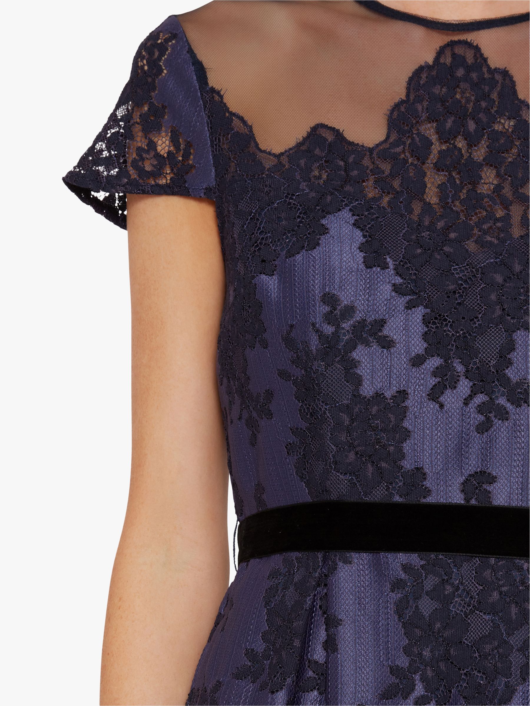 Buy Gina Bacconi Wendi Lace Dress, Navy Online at johnlewis.com