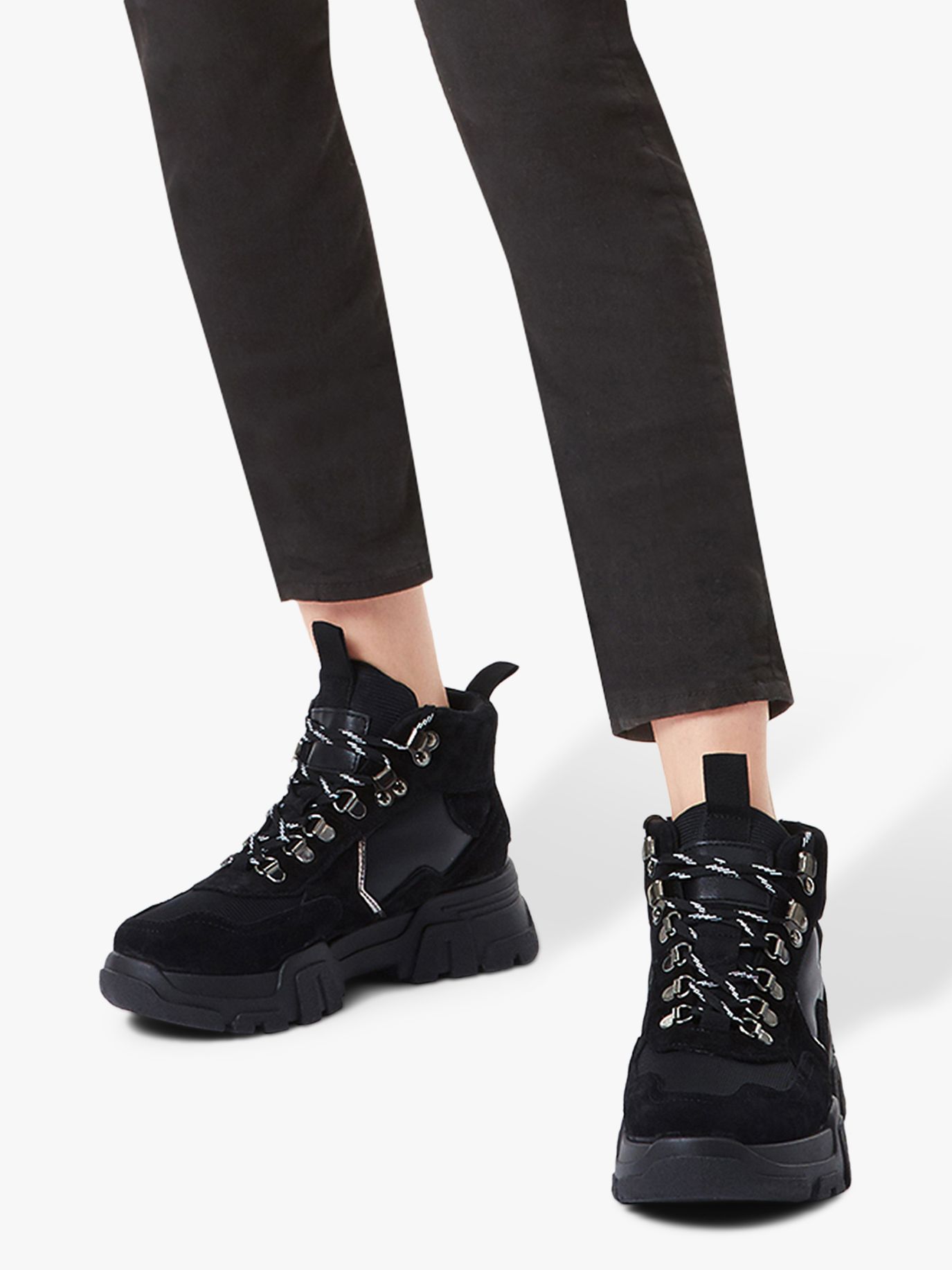 Carvela Loopy High Top Trainers, Black 