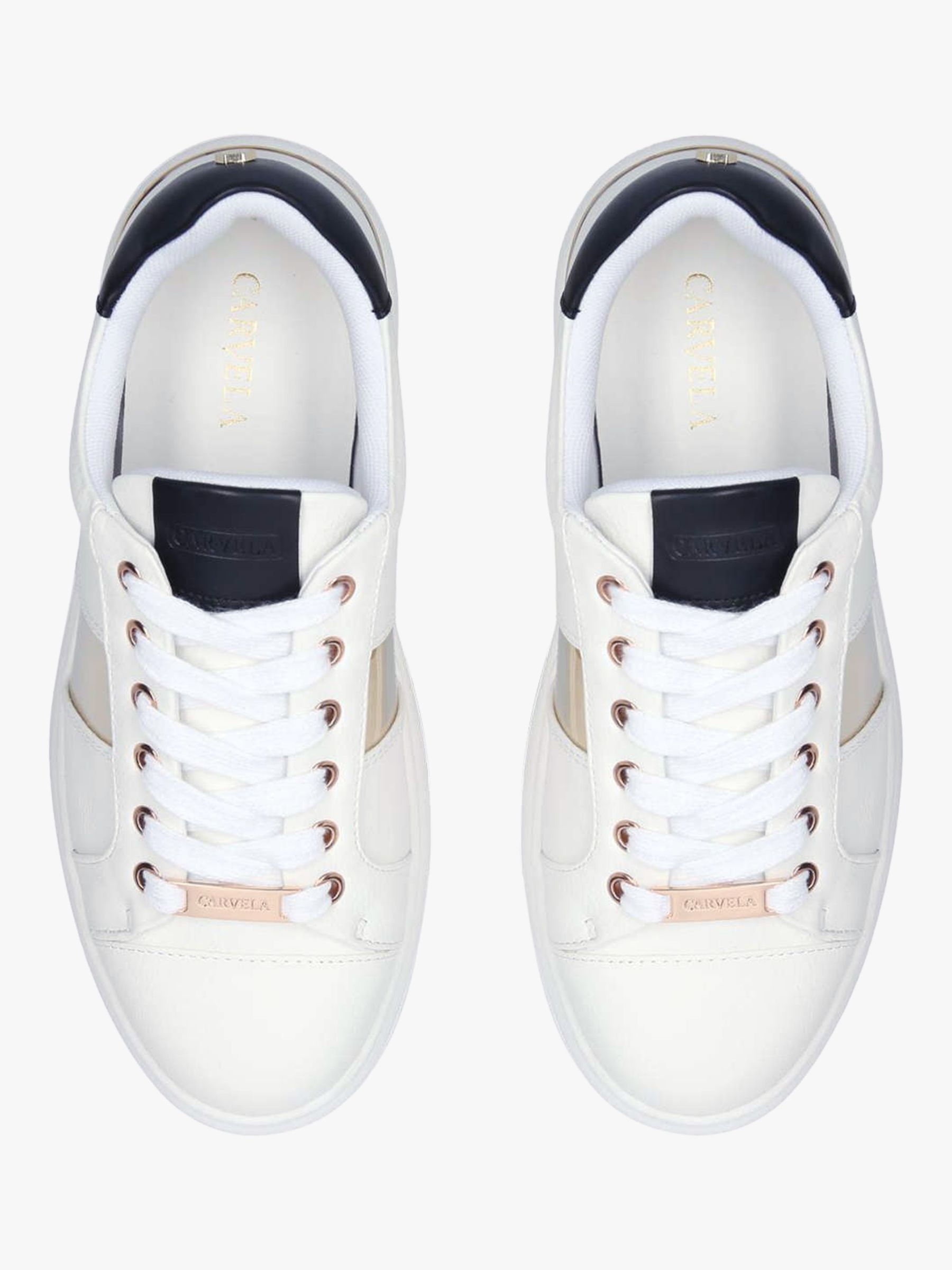 Carvela Jubilate Lace Up Chunky Trainers, White