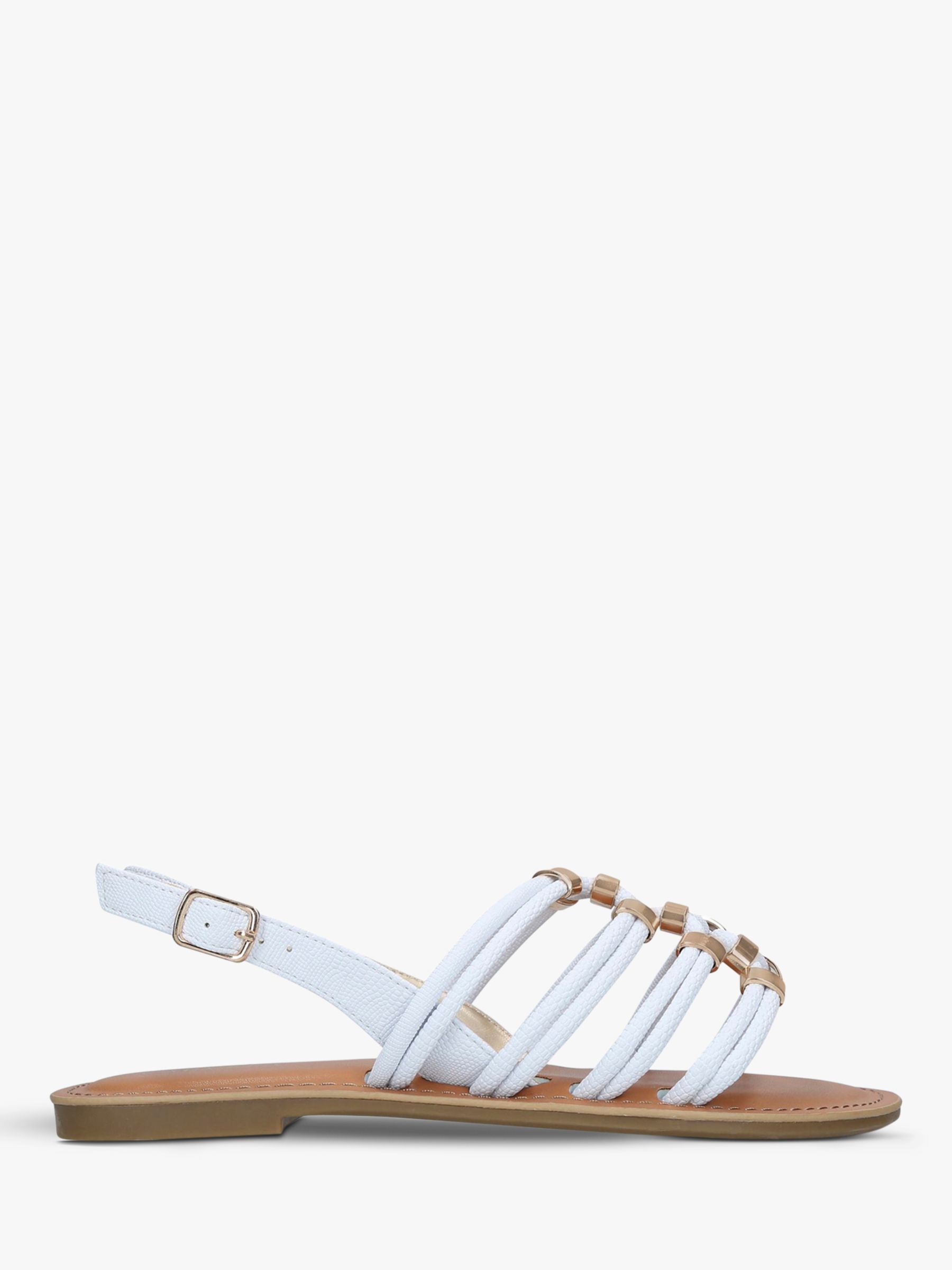 Carvela Birkby Strappy Sandals, White