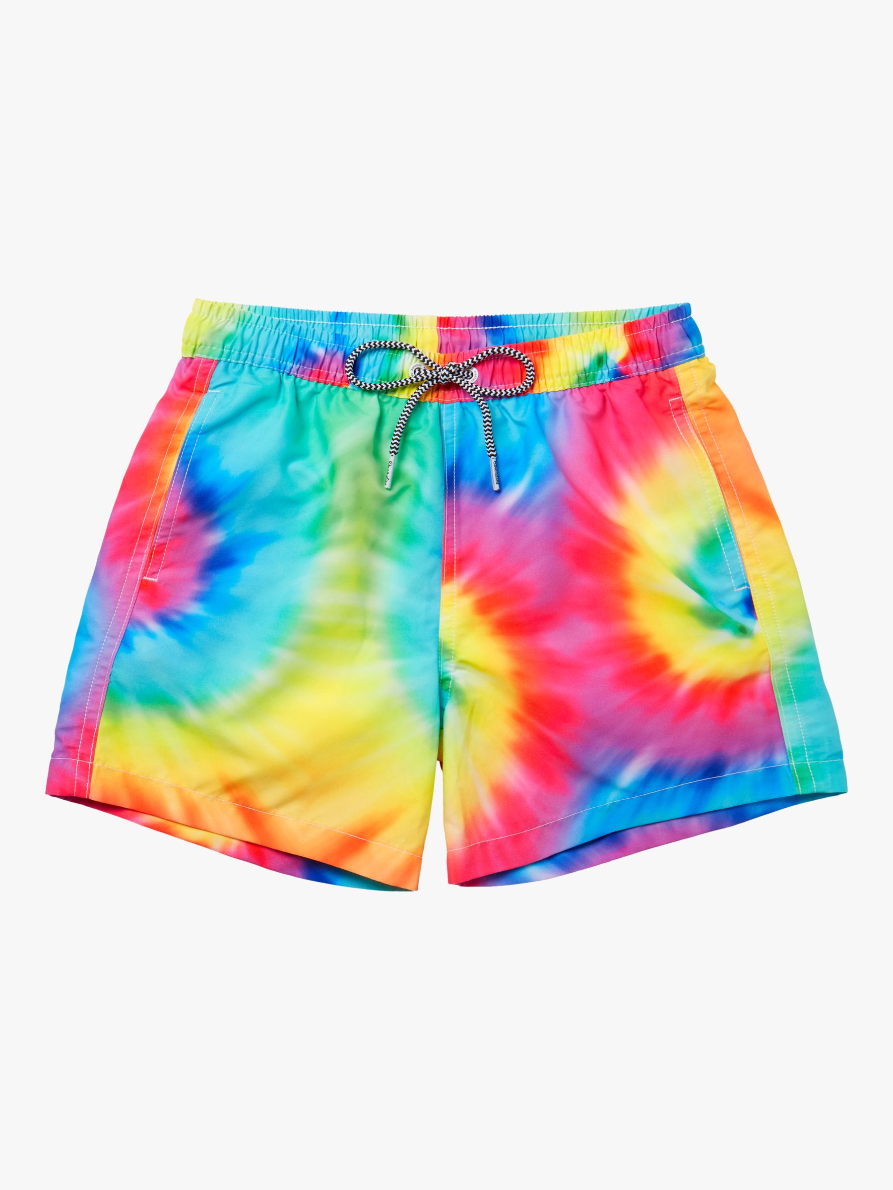 Boardies Spiral Tie Dye Print Swim Shorts, Multi at John Lewis & Partners
