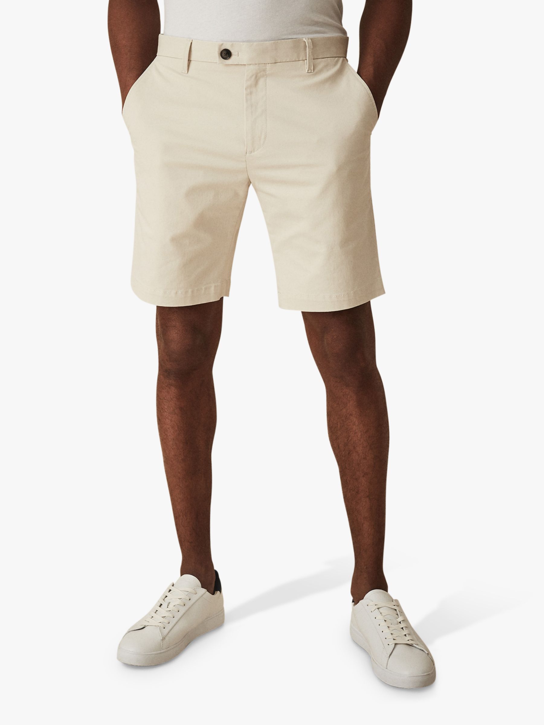 Reiss Wicket Casual Chino Shorts, Stone