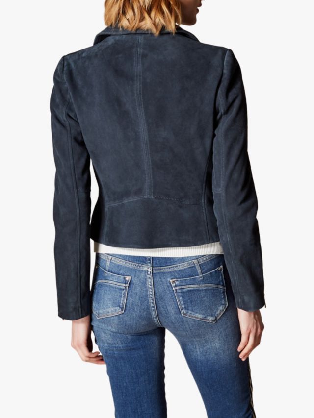 Karen millen suede biker on sale jacket