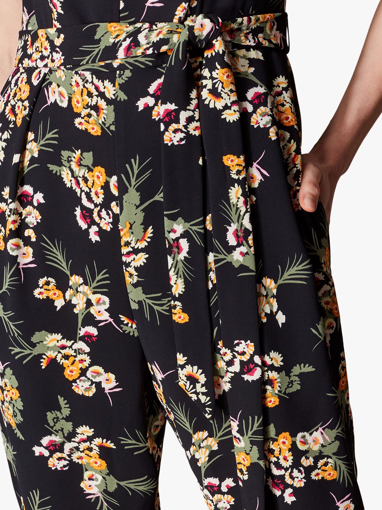 karen millen floral jumpsuit