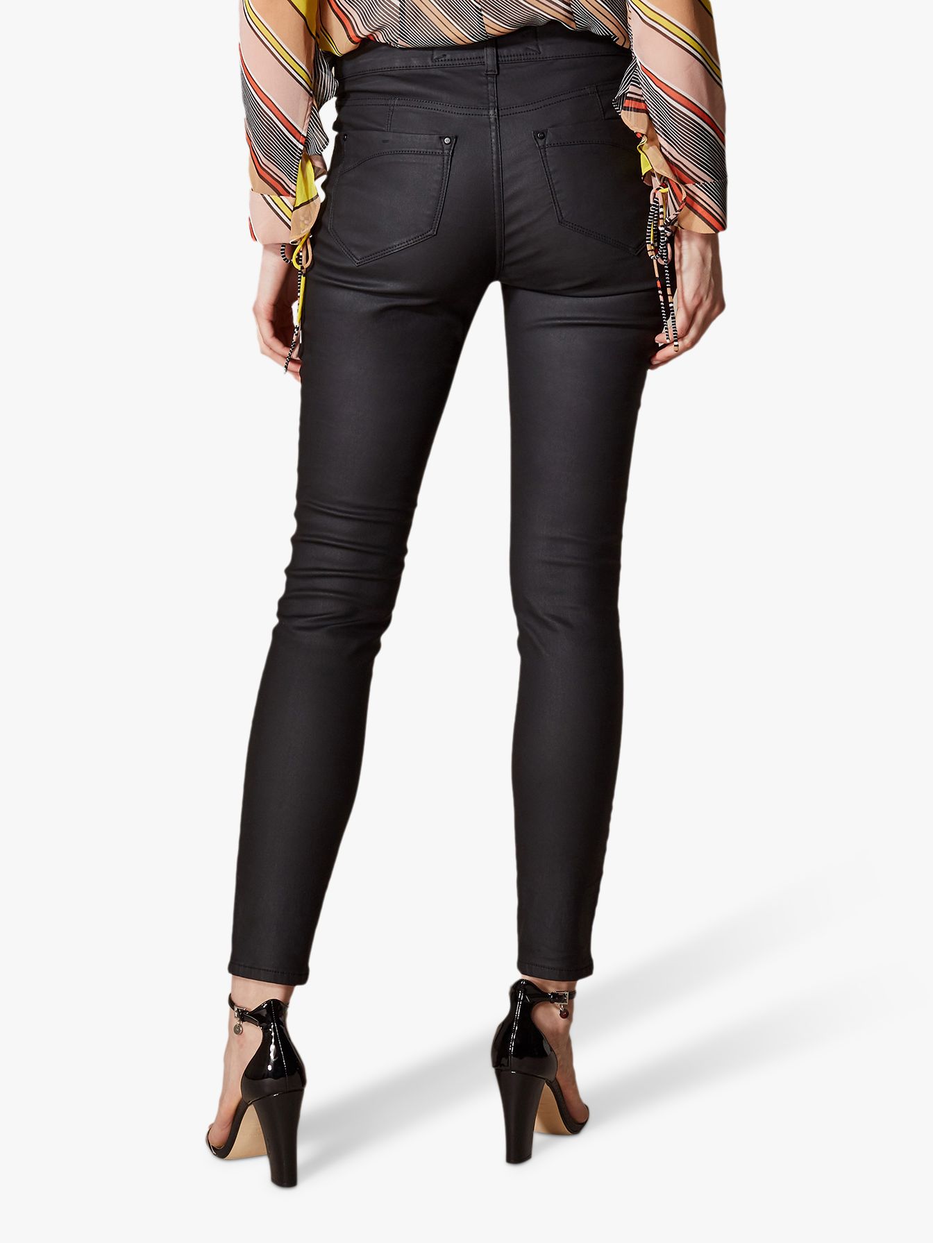 karen millen coated skinny jeans