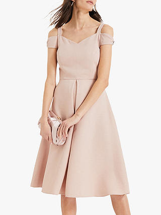 Phase Eight Corali Cold Shoulder Dress, Dusty Rose