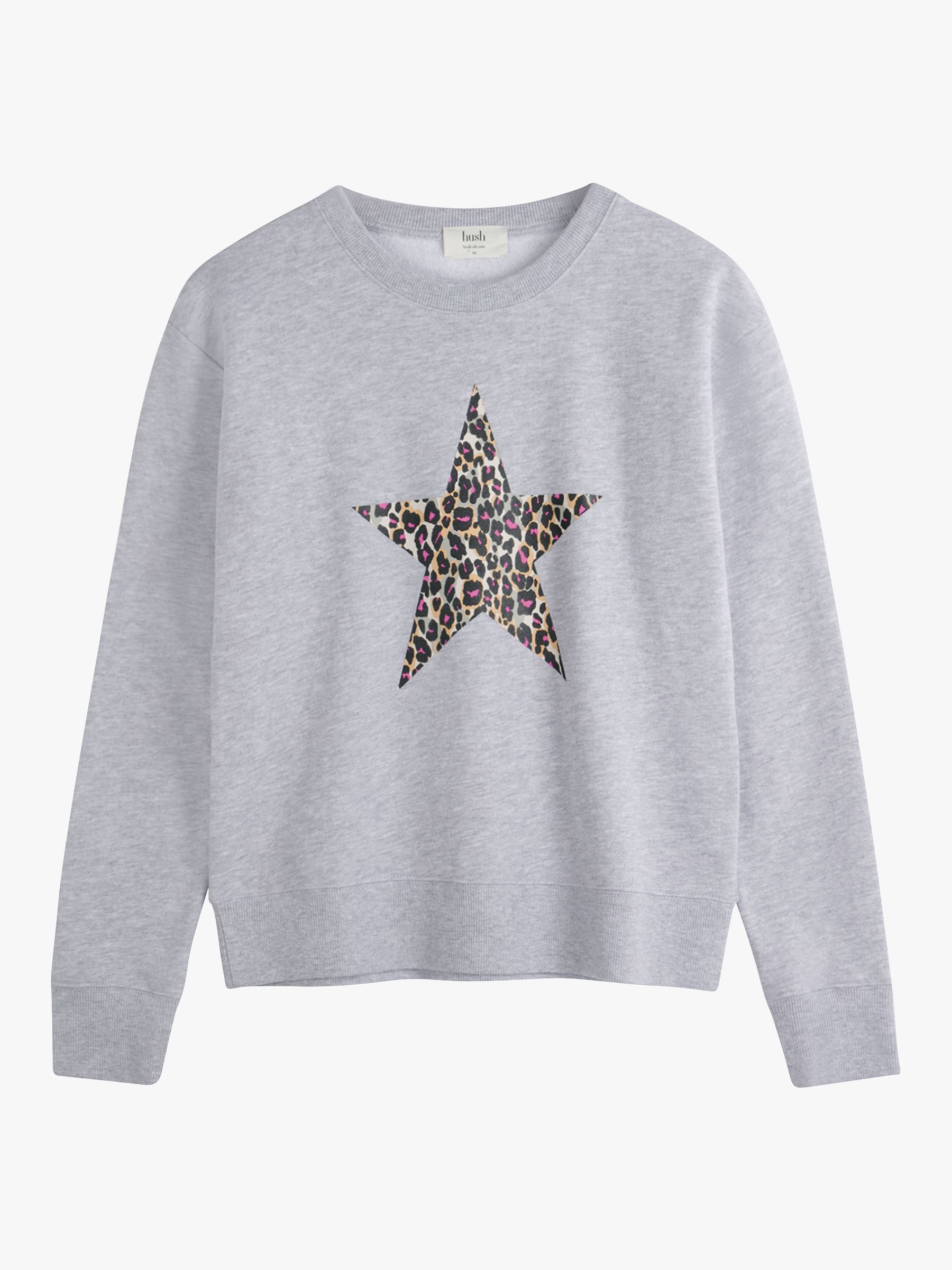 leopard print star sweatshirt