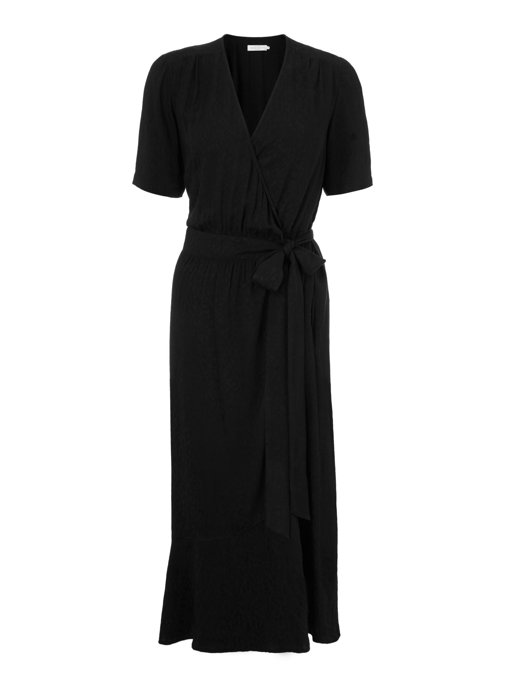 Collection WEEKEND by John Lewis Animal Jacquard Print Wrap Dress, Black