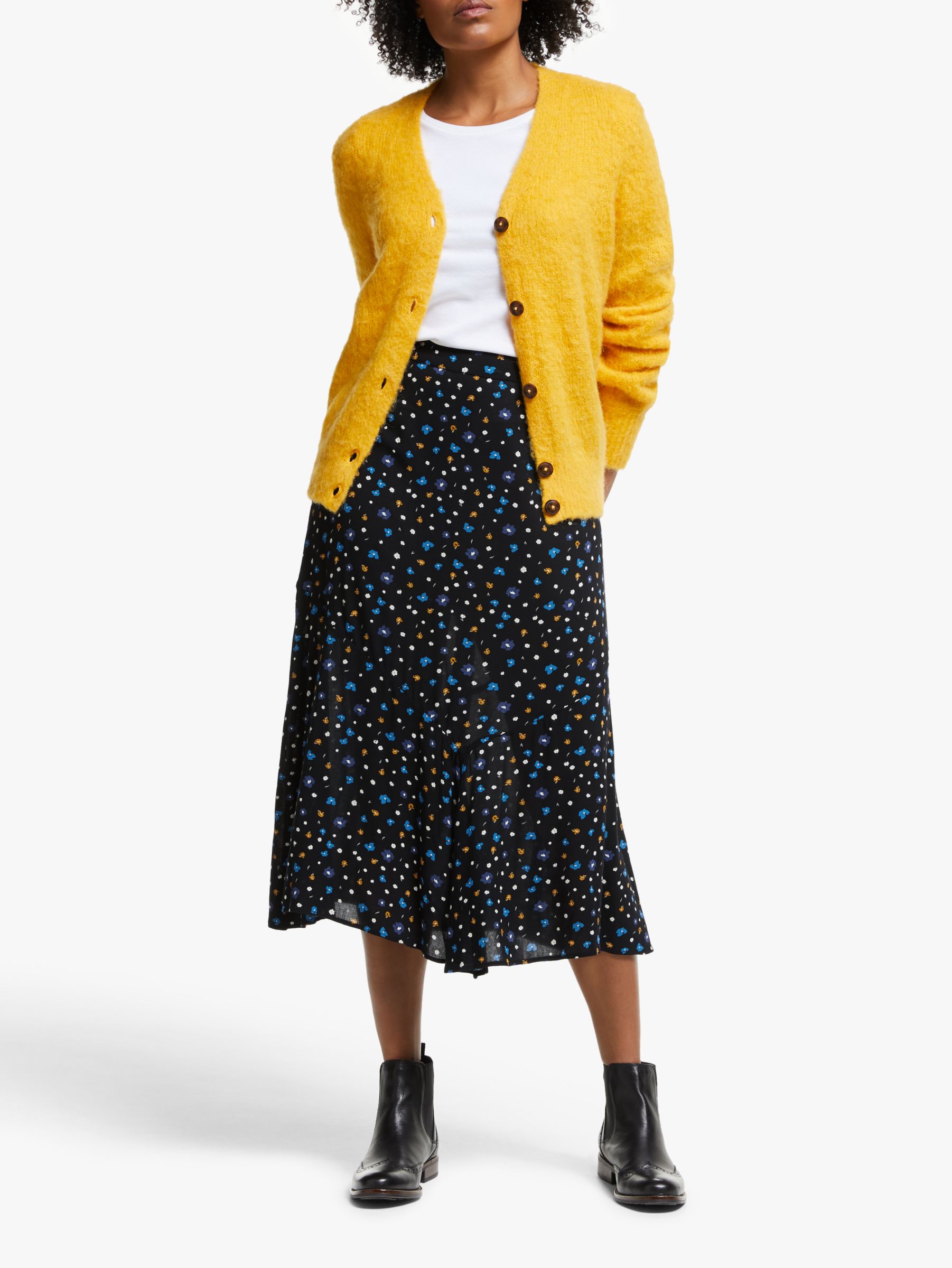 Collection WEEKEND by John Lewis Alexandra Floral Print Midi Skirt ...