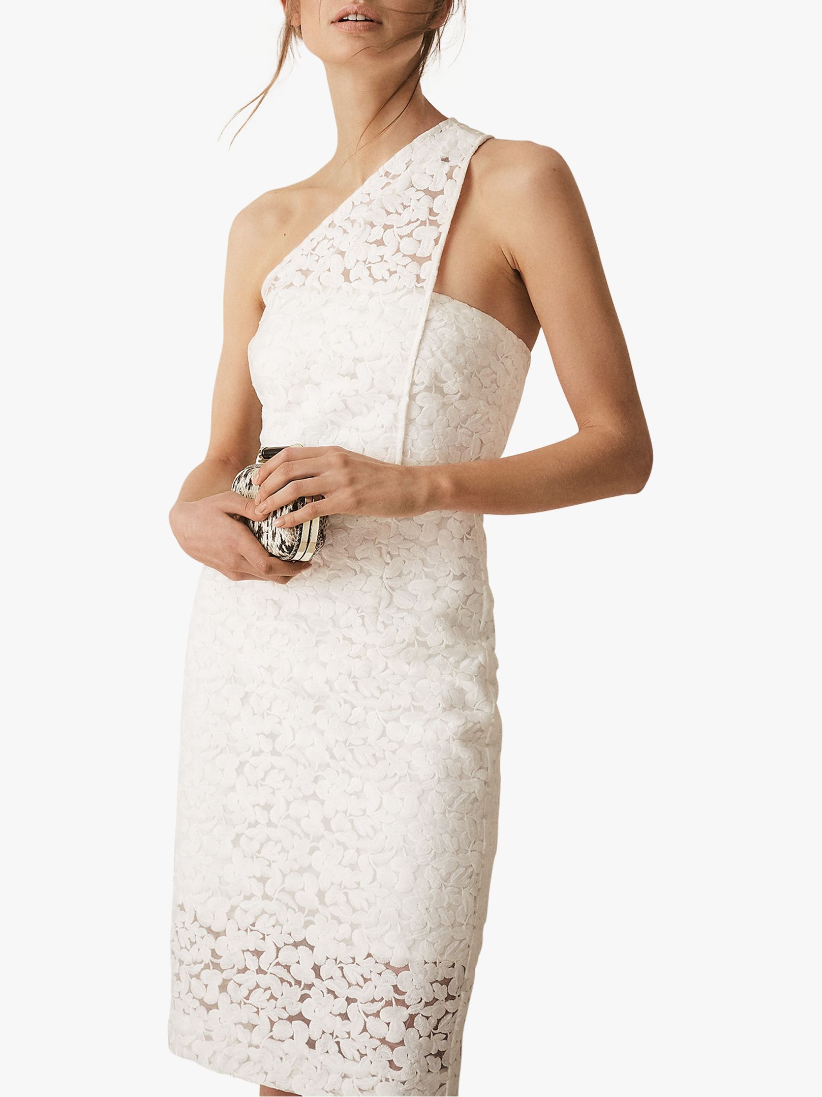 reiss white lace dress