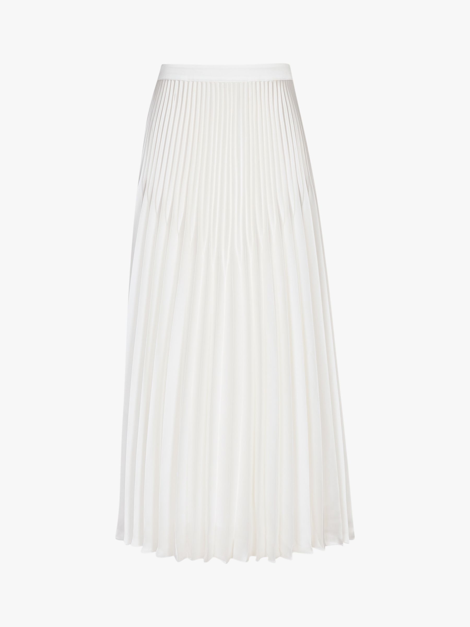 reiss white pleated skirt