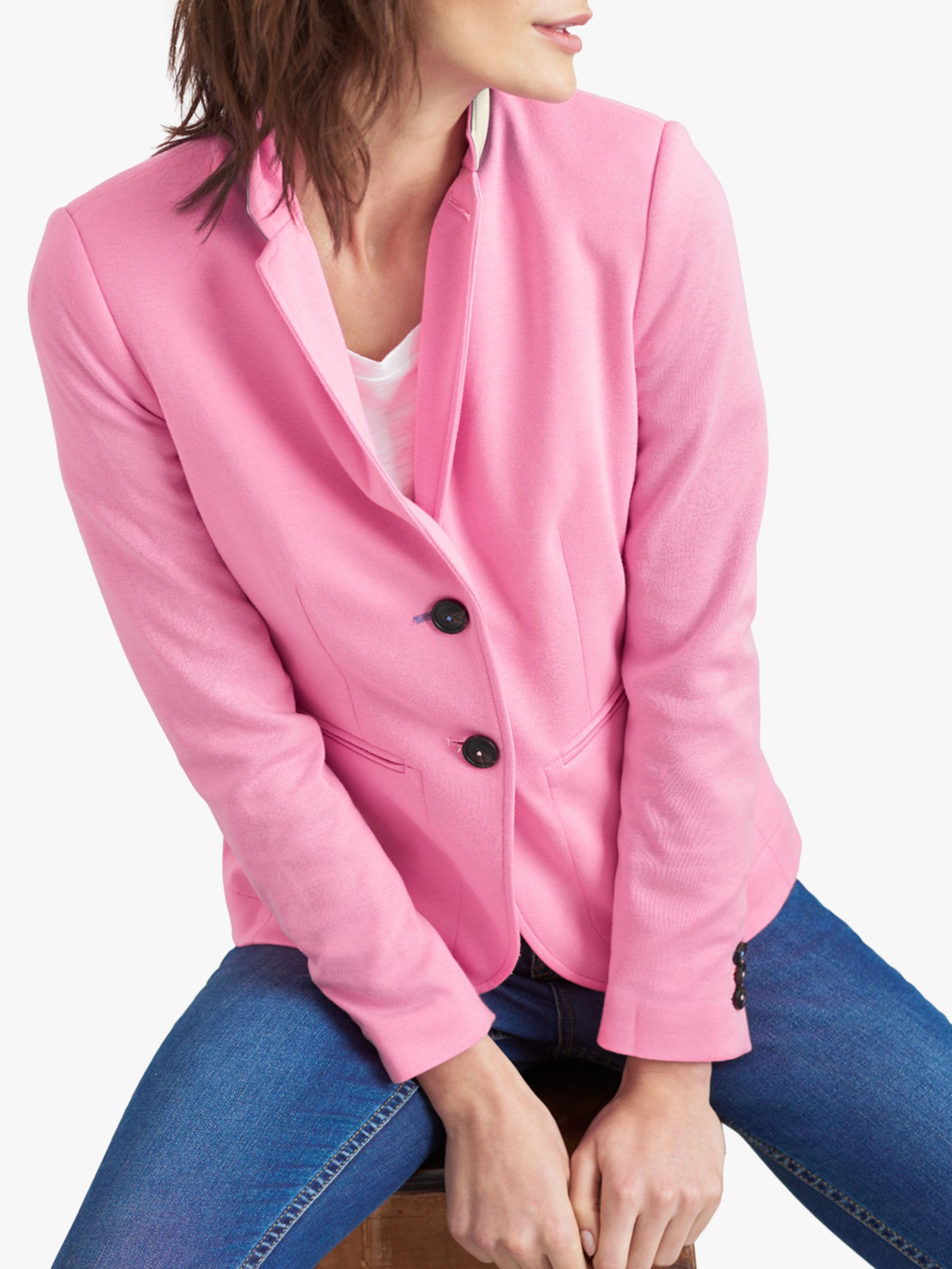 Joules Mollie Jersey Blazer, Soft Pink 