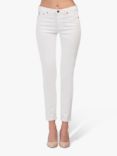 AG The Prima Mid Rise Skinny Ankle Jeans, White