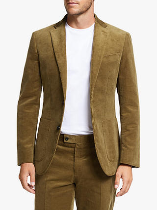 John Lewis & Partners Cotton Corduroy Suit Jacket, Sand