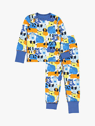 Polarn O. Pyret Children's Animal Pyjamas, Blue