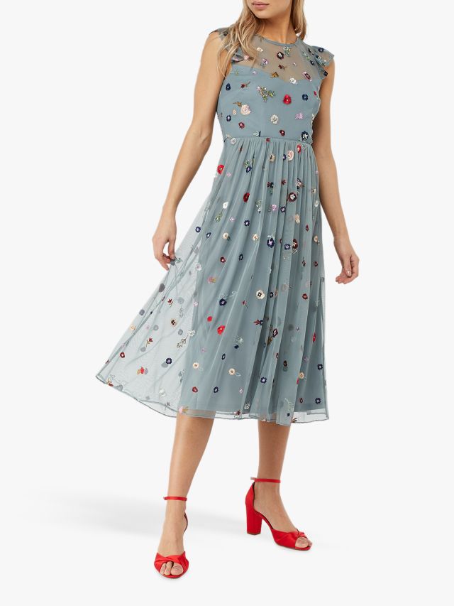 Monsoon apple 2024 embellished midi dress