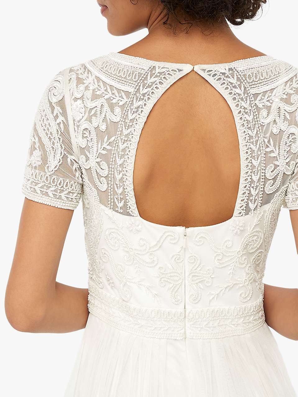 Buy Monsoon Beatrice Embellished Maxi Wedding Dress, Ivory Online at johnlewis.com