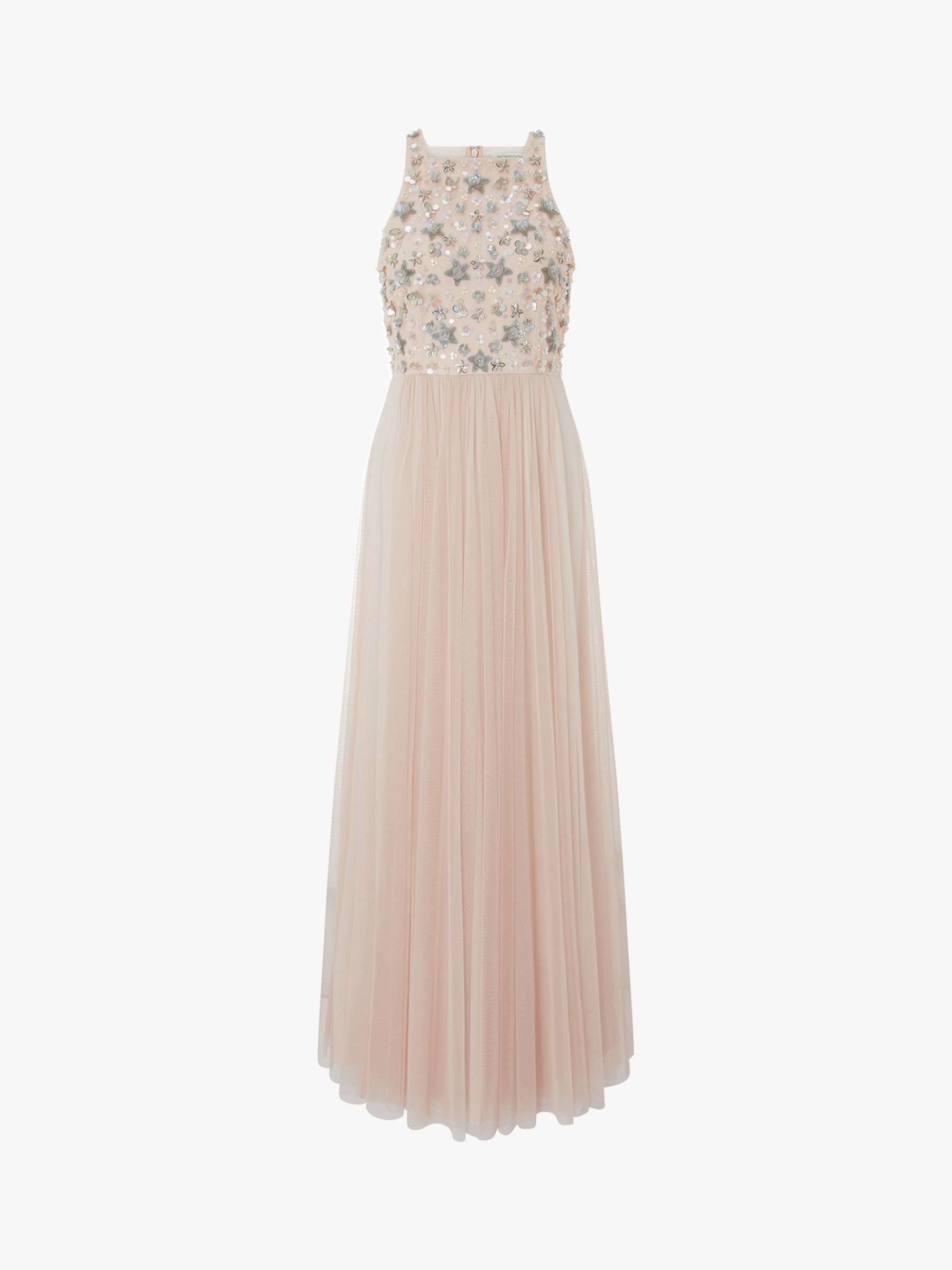 constance sequin embellished maxi bridesmaid dress