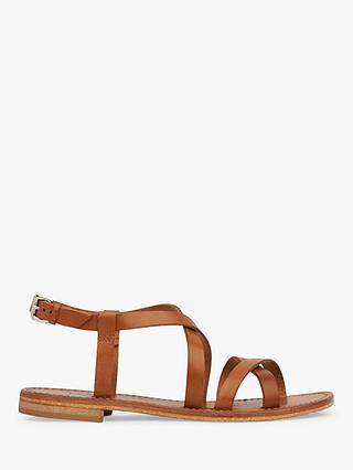 L.K.Bennett Fallon Greek Sandals, Brown Tan Leather