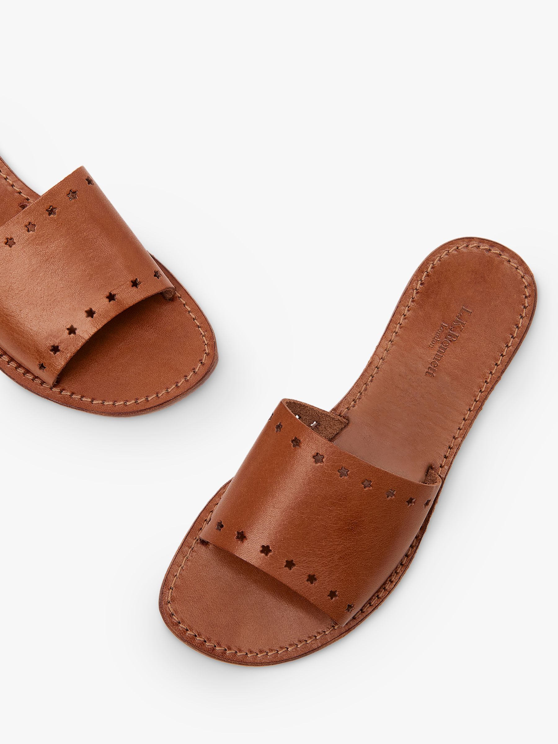 lk bennett tan sandals