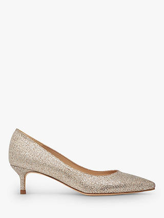 L.K.Bennett Audrey Pointed Toe Court Shoes, Champagne