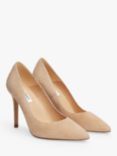 L.K.Bennett Fern Suede Pointed Heeled Courts, Beige