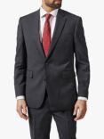 Chester by Chester Barrie Herringbone Wool Cashmere Tailored Suit Jacket, Charcoal