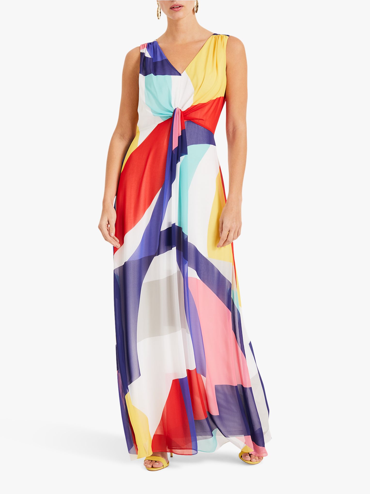 Phase Eight Sedinia Swirl Maxi Dress, Ivory/Multi