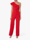 Gina Bacconi Ivana One Shoulder Crepe Jumpsuit