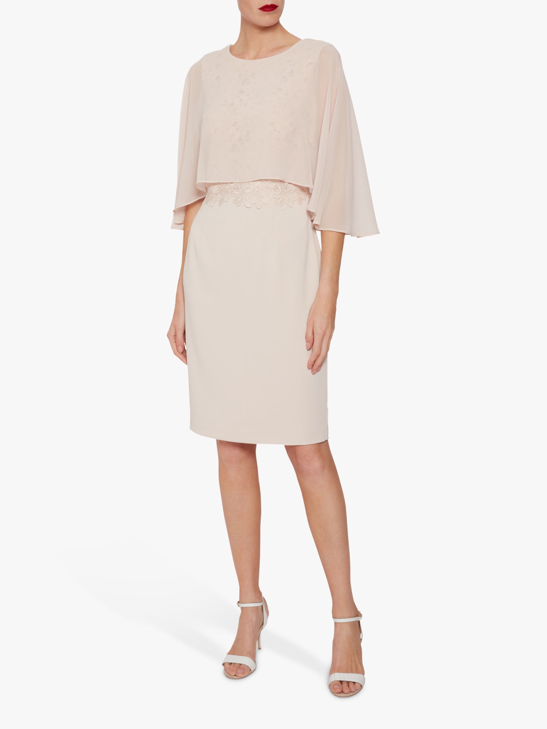 Gina Bacconi Devra Dress With Chiffon Cape