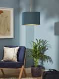 John Lewis Cassie Lampshade, Sapphire/Champagne