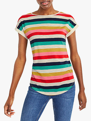 Oasis Crayon Rainbow Stripe T-Shirt, Multi