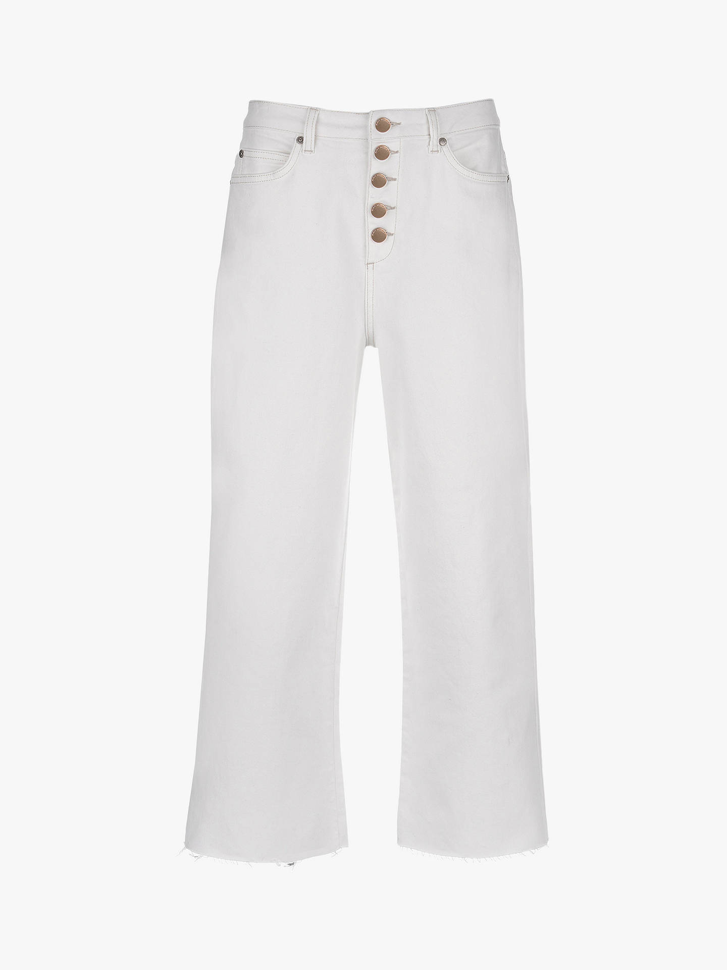 Mint Velvet Madison Off-White Jeans, White at John Lewis & Partners