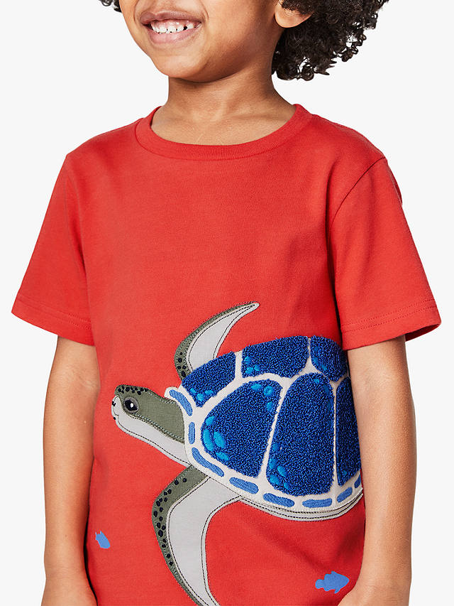 Kids' Clothes, Shoes & Accessories New Mini Boden Short Sleeve Orange  Turtle Applique T Shirt Top 2/3 to 11/12 yr HO8658649